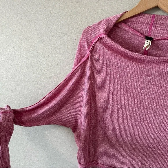 We The Free Londontown Pink Thermal Tunic Top Small - Picture 4 of 16